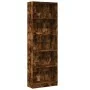 Engineered wood smoked oak bookshelf 60x24x176 cm by , Bookcases and shelves - Ref: Foro24-857825, Price: 73,59 €, Discount: %