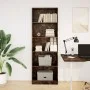 Engineered wood smoked oak bookshelf 60x24x176 cm by , Bookcases and shelves - Ref: Foro24-857825, Price: 73,59 €, Discount: %