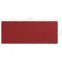Balcony awning in red Oxford fabric 120x300 cm by vidaXL, Umbrellas - Ref: Foro24-135040, Price: 22,84 €, Discount: %