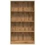 Handcrafted engineered oak wood bookshelf 80x24x143 cm by , Bookcases and shelves - Ref: Foro24-857852, Price: 64,20 €, Disco...