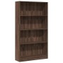 Engineered wood brown oak bookshelf 80x24x143 cm by , Bookcases and shelves - Ref: Foro24-857850, Price: 60,67 €, Discount: %