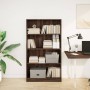 Engineered wood brown oak bookshelf 80x24x143 cm by , Bookcases and shelves - Ref: Foro24-857850, Price: 60,67 €, Discount: %