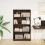 Engineered wood brown oak bookshelf 80x24x143 cm by , Bookcases and shelves - Ref: Foro24-857850, Price: 59,91 €, Discount: %
