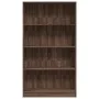 Engineered wood brown oak bookshelf 80x24x143 cm by , Bookcases and shelves - Ref: Foro24-857850, Price: 59,91 €, Discount: %