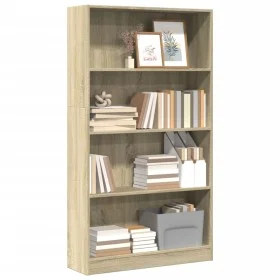 Ingenieurholzregal Sonoma-Eiche 80x24x143 cm von , Bücherregale und Regale - Ref: Foro24-857846, Preis: 57,26 €, Rabatt: %