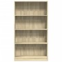 Engineered wood bookshelf in Sonoma oak, 80x24x143 cm. by , Bookcases and shelves - Ref: Foro24-857846, Price: 57,86 €, Disco...