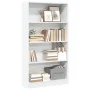 Weißes Regal aus Ingenieurholz 80x24x143 cm von , Bücherregale und Regale - Ref: Foro24-857844, Preis: 59,35 €, Rabatt: %