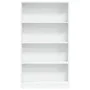 Engineered wood white shelf 80x24x143 cm by , Bookcases and shelves - Ref: Foro24-857844, Price: 59,35 €, Discount: %