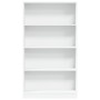 Weißes Regal aus Ingenieurholz 80x24x143 cm von , Bücherregale und Regale - Ref: Foro24-857844, Preis: 59,28 €, Rabatt: %