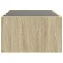 Coffee table with Infinity LED Sonoma oak 90x50x30 cm by , Coffee table - Ref: Foro24-847618, Price: 90,87 €, Discount: %