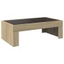 Coffee table with Infinity LED Sonoma oak 90x50x30 cm by , Coffee table - Ref: Foro24-847618, Price: 92,00 €, Discount: %