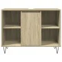 Badezimmerschrank aus Sonoma-Eichen-Ingenieurholz 80x33x60 cm von , Badezimmermöbel - Ref: Foro24-849680, Preis: 62,82 €, Rab...