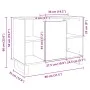 Badezimmerschrank aus Sonoma-Eichen-Ingenieurholz 80x33x60 cm von , Badezimmermöbel - Ref: Foro24-849680, Preis: 62,82 €, Rab...