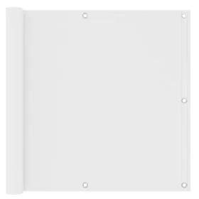 Balkonmarkise aus weißem Oxford-Stoff, 90 x 400 cm von vidaXL, Sonnenschirme - Ref: Foro24-134893, Preis: 20,81 €, Rabatt: %