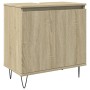 Set de muebles de baño 3 pzas madera contrachapada roble Sonoma de , Muebles de baño - Ref: Foro24-3307674, Precio: 179,41 €,...