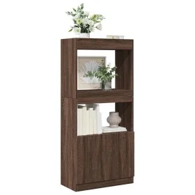 Ingenieurholz-Sideboard in Eichenbraun 63x33x140 cm von , Bücherregale und Regale - Ref: Foro24-855112, Preis: 69,94 €, Rabat...