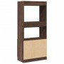 Aparador de madera de ingeniería marrón roble 63x33x140 cm de , Librerías y estanterías - Ref: Foro24-855112, Precio: 71,32 €