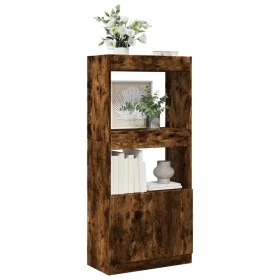 Smoked oak engineered wood sideboard 63x33x140 cm by , Bookcases and shelves - Ref: Foro24-855110, Price: 68,70 €, Discount: %