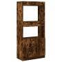 Rauchiger Eichenfurnier-Holzschrank 63x33x140 cm von , Bücherregale und Regale - Ref: Foro24-855110, Preis: 69,60 €, Rabatt: %