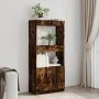 Smoked oak engineered wood sideboard 63x33x140 cm by , Bookcases and shelves - Ref: Foro24-855110, Price: 68,70 €, Discount: %