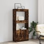 Rauchiger Eichenfurnier-Holzschrank 63x33x140 cm von , Bücherregale und Regale - Ref: Foro24-855110, Preis: 69,60 €, Rabatt: %