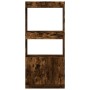 Rauchiger Eichenfurnier-Holzschrank 63x33x140 cm von , Bücherregale und Regale - Ref: Foro24-855110, Preis: 69,60 €, Rabatt: %