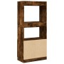 Rauchiger Eichenfurnier-Holzschrank 63x33x140 cm von , Bücherregale und Regale - Ref: Foro24-855110, Preis: 69,60 €, Rabatt: %