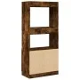Smoked oak engineered wood sideboard 63x33x140 cm by , Bookcases and shelves - Ref: Foro24-855110, Price: 68,70 €, Discount: %