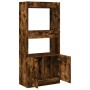 Rauchiger Eichenfurnier-Holzschrank 63x33x140 cm von , Bücherregale und Regale - Ref: Foro24-855110, Preis: 69,60 €, Rabatt: %