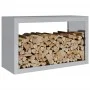 Holzregal aus verzinktem Stahl 100x40x60 cm von , Brennholztaschen und -halter - Ref: Foro24-850987, Preis: 94,57 €, Rabatt: %