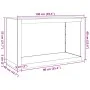 Holzregal aus verzinktem Stahl 100x40x60 cm von , Brennholztaschen und -halter - Ref: Foro24-850987, Preis: 94,57 €, Rabatt: %