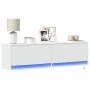 Wall-mounted TV stand with LED lights white 140x31x38 cm by , TV Furniture - Ref: Foro24-852369, Price: 95,75 €, Discount: %