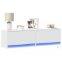 Wand-TV-Möbel mit LED-Lichtern, weiß, 140x31x38 cm. von , TV-Möbel - Ref: Foro24-852369, Preis: 97,04 €, Rabatt: %
