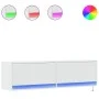 Wall-mounted TV stand with LED lights white 140x31x38 cm by , TV Furniture - Ref: Foro24-852369, Price: 95,75 €, Discount: %
