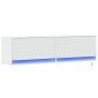 Wall-mounted TV stand with LED lights white 140x31x38 cm by , TV Furniture - Ref: Foro24-852369, Price: 95,75 €, Discount: %