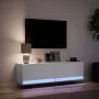 Wand-TV-Möbel mit LED-Lichtern, weiß, 140x31x38 cm. von , TV-Möbel - Ref: Foro24-852369, Preis: 95,75 €, Rabatt: %