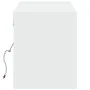 Wall-mounted TV stand with LED lights white 140x31x38 cm by , TV Furniture - Ref: Foro24-852369, Price: 95,75 €, Discount: %