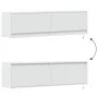Wall-mounted TV stand with LED lights white 140x31x38 cm by , TV Furniture - Ref: Foro24-852369, Price: 95,75 €, Discount: %