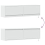 Wand-TV-Möbel mit LED-Lichtern, weiß, 140x31x38 cm. von , TV-Möbel - Ref: Foro24-852369, Preis: 97,04 €, Rabatt: %