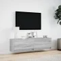 TV-Wandmöbel mit LED-Lichtern in Sonoma-Grau 140x31x38 cm von , TV-Möbel - Ref: Foro24-852374, Preis: 98,68 €, Rabatt: %