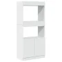 White engineered wood sideboard 63x33x140 cm by , Bookcases and shelves - Ref: Foro24-855106, Price: 76,91 €, Discount: %