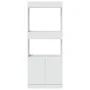 White engineered wood sideboard 63x33x140 cm by , Bookcases and shelves - Ref: Foro24-855106, Price: 76,91 €, Discount: %