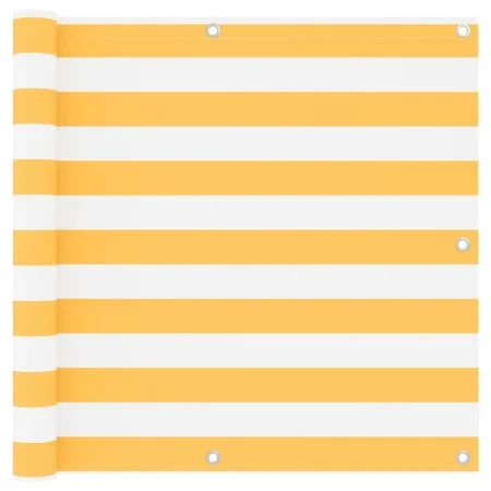 Balcony awning white and yellow oxford fabric 90x400 cm by vidaXL, Umbrellas - Ref: Foro24-134905, Price: 23,73 €, Discount: %