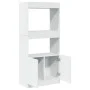 White engineered wood sideboard 63x33x140 cm by , Bookcases and shelves - Ref: Foro24-855106, Price: 76,91 €, Discount: %