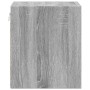 Wand-Nachttische mit LED-Lichtern, 2 Stück, in Sonoma-Grau. von , Nachttische - Ref: Foro24-852072, Preis: 71,06 €, Rabatt: %
