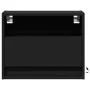 Wall-mounted bedside tables with LED lights, 2 units, black by , Nightstands - Ref: Foro24-852064, Price: 61,00 €, Discount: %