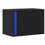 Wall-mounted bedside table with black LED lights by , Nightstands - Ref: Foro24-852091, Price: 36,95 €, Discount: %