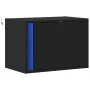 Wall-mounted bedside table with black LED lights by , Nightstands - Ref: Foro24-852091, Price: 36,51 €, Discount: %
