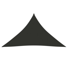 Toldo vela triangular tela Oxford gris antracita 2,5x2,5x3,5 m