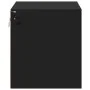 Wall-mounted bedside table with black LED lights by , Nightstands - Ref: Foro24-852091, Price: 36,51 €, Discount: %